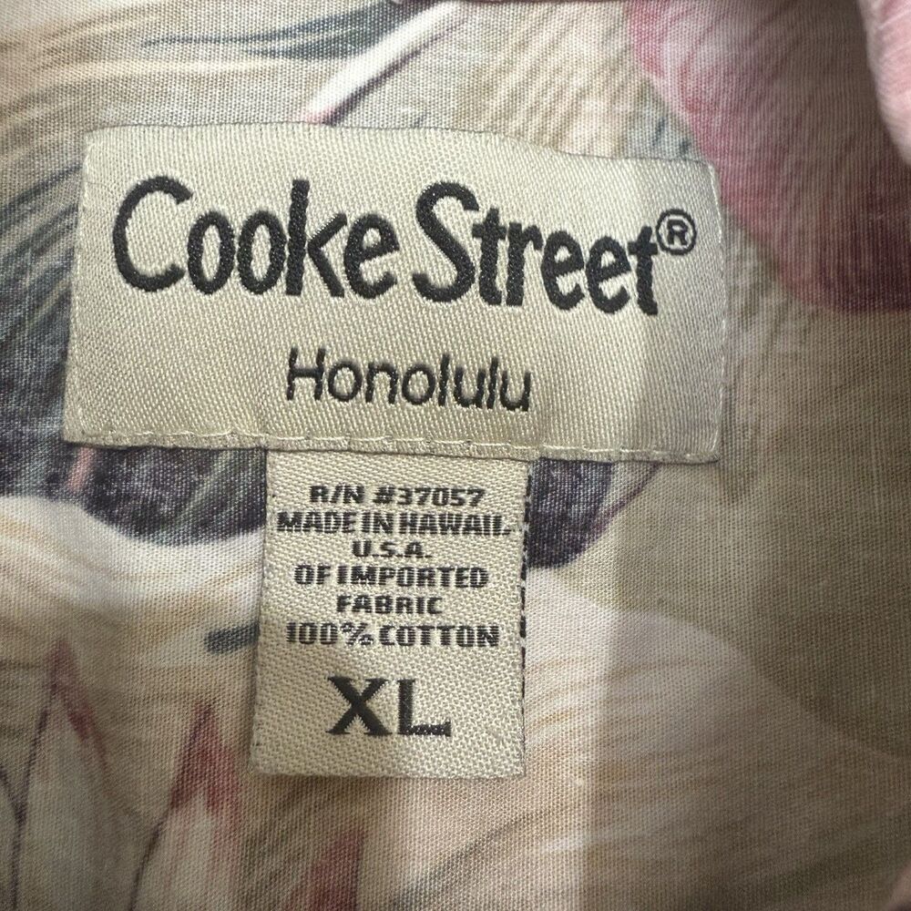 Cooke Street Hawaiian Button Up Shirt Shortsleeve Tropical Vacation USA XL - Picture 5 of 6